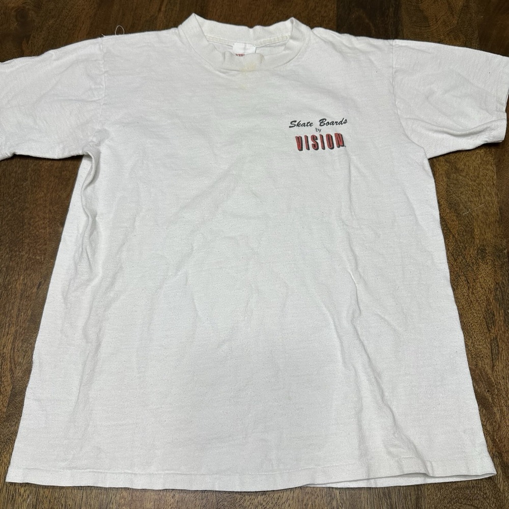 Vintage 80s Vision Street Wear  Skateboards T Shirt Medium USA